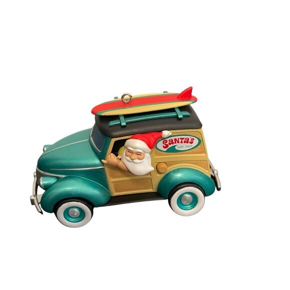 Hallmark Keepsake Surfin' Safari Santa Ornament with Sound 2014 - Picture 5 of 5